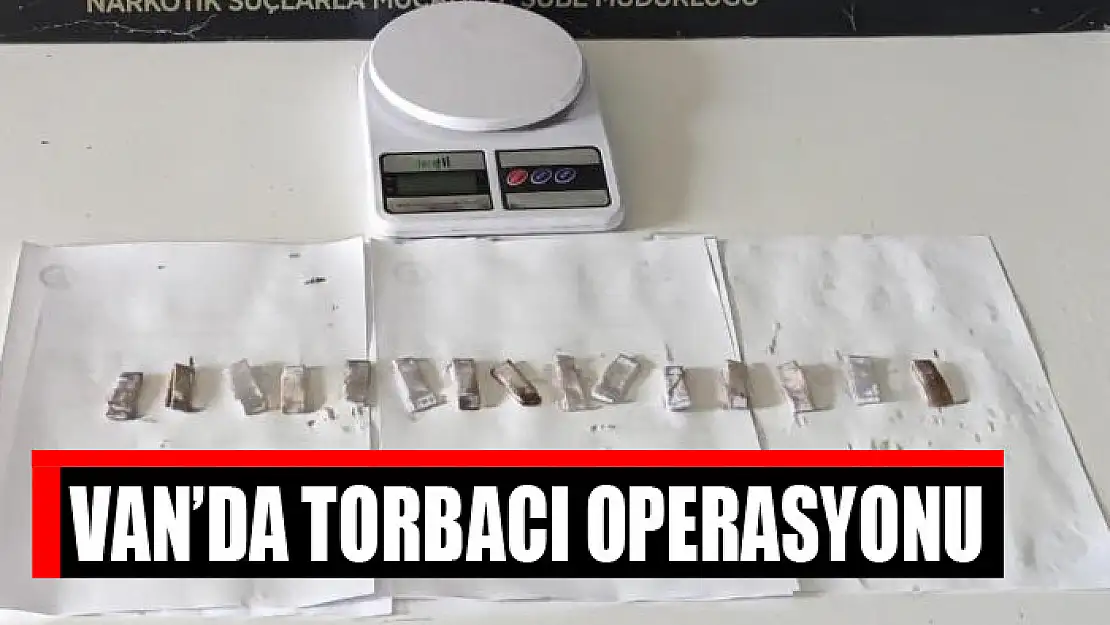 Van'da torbacı operasyonu