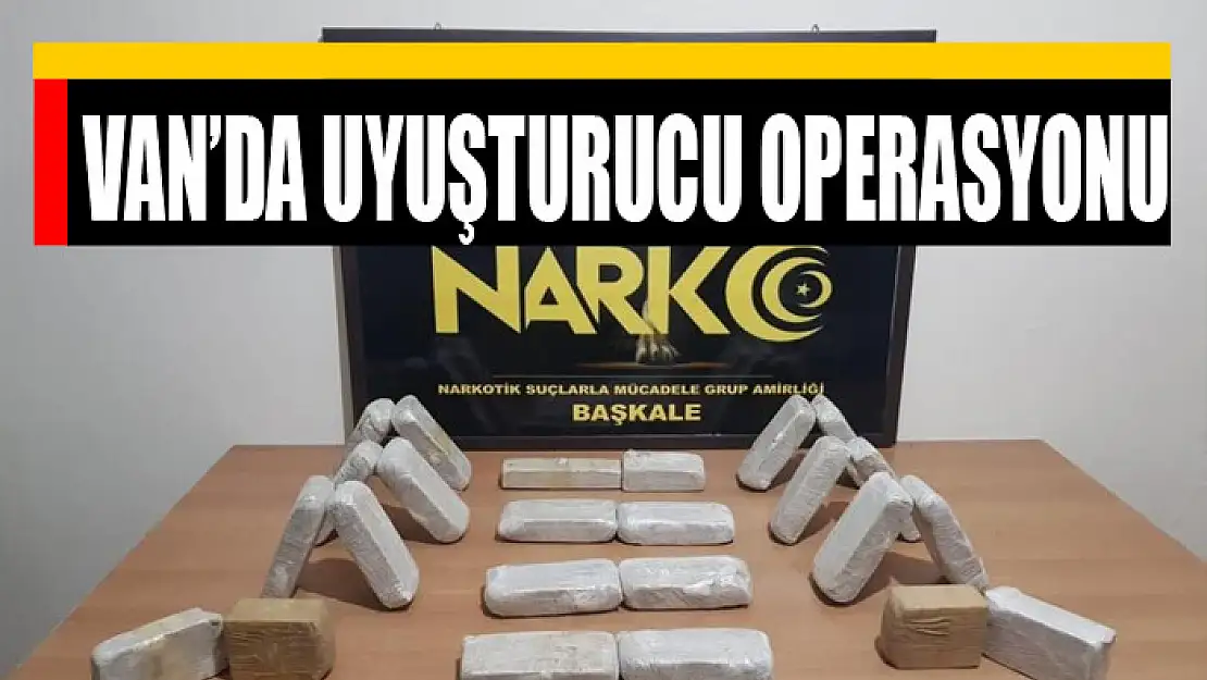 Van'da uyuşturucu operasyonu