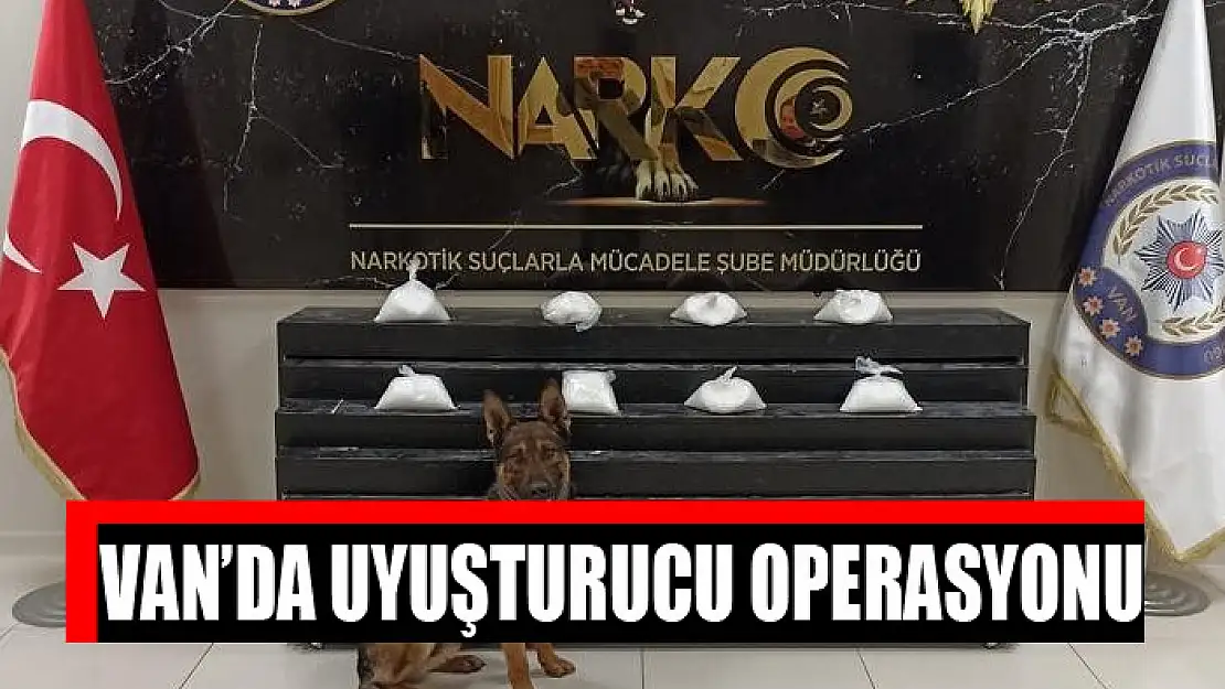 Van'da uyuşturucu operasyonu