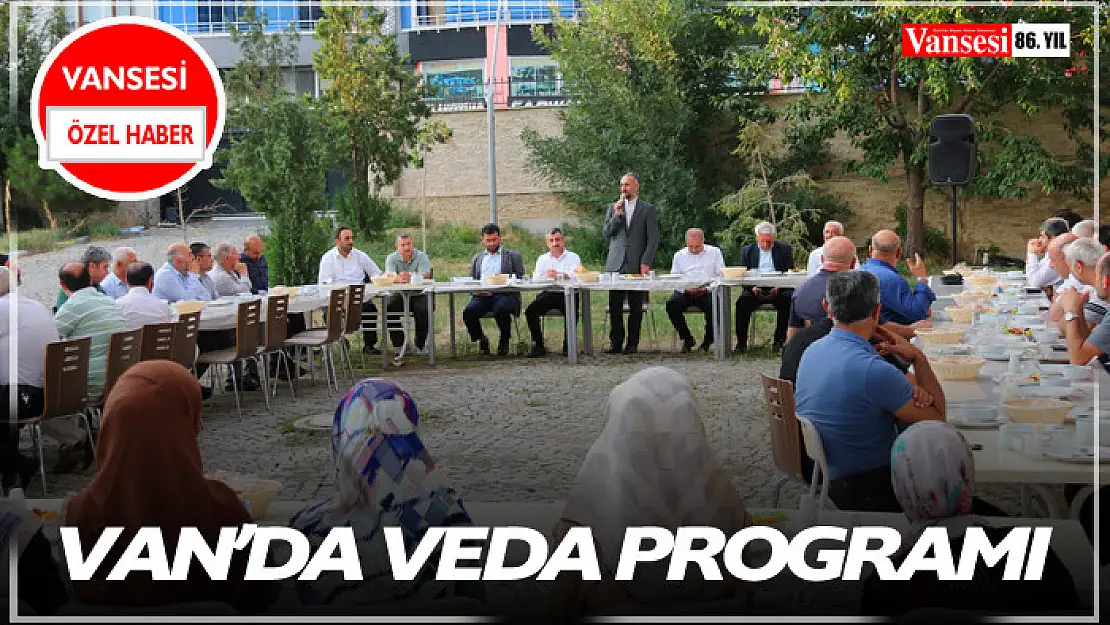 Van'da veda programı