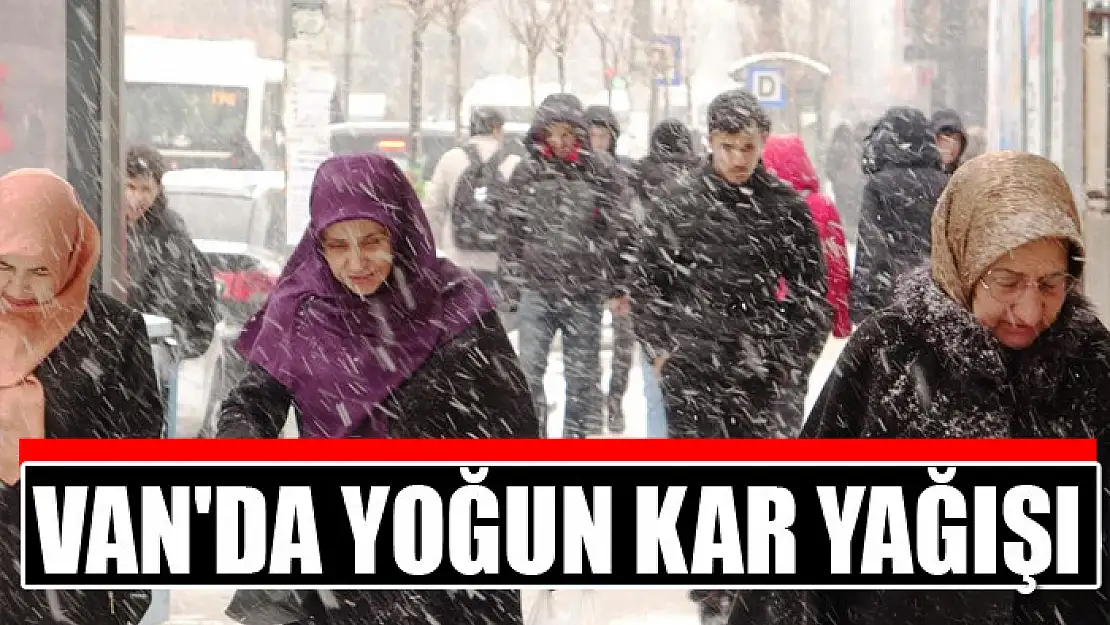 Van'da yoğun kar yağışı