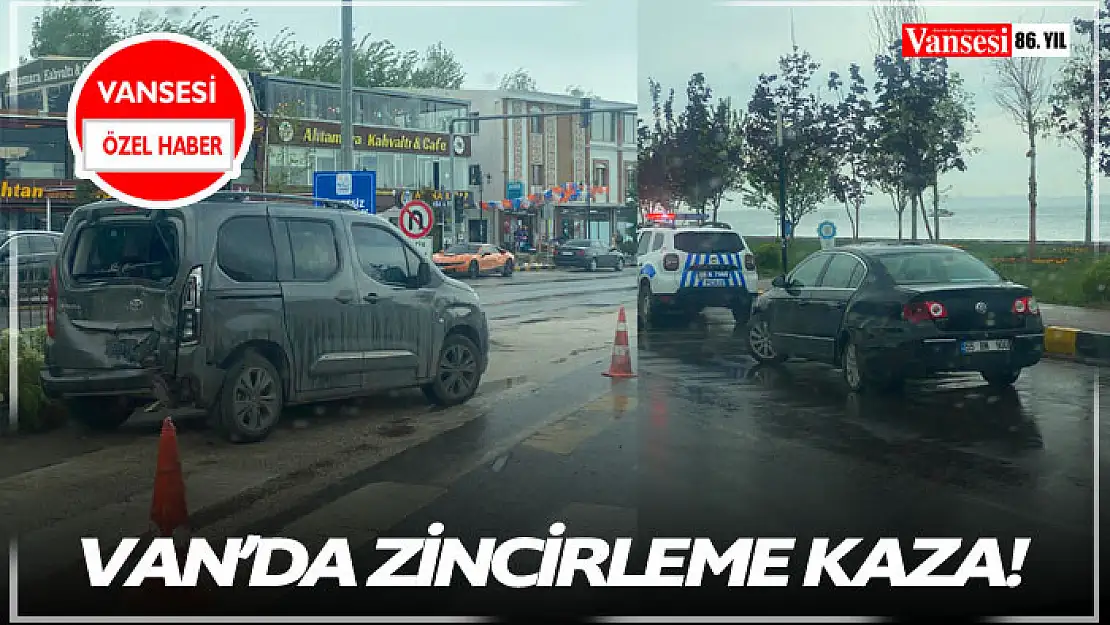 Van'da zincirleme trafik kazası