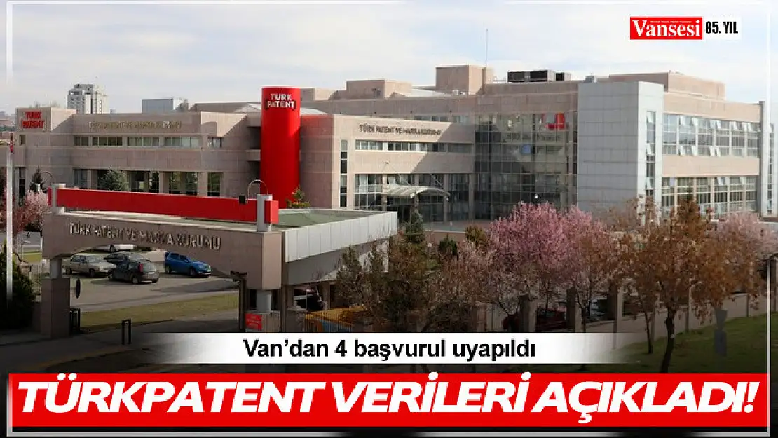 Van'dan TÜRKPATENT'e 4 başvuru