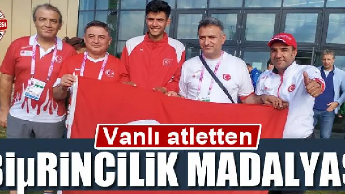 Vanlı atletten birincilik madalyası