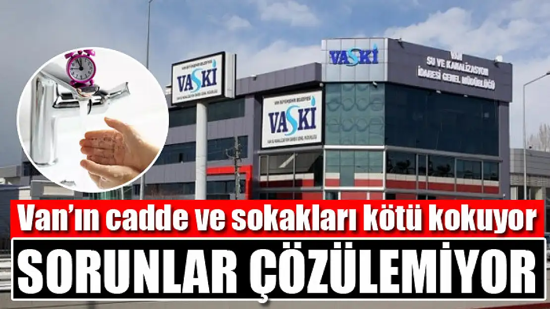 Van'ın cadde ve sokakları kötü kokuyor:  Sorunlar çözülemiyor