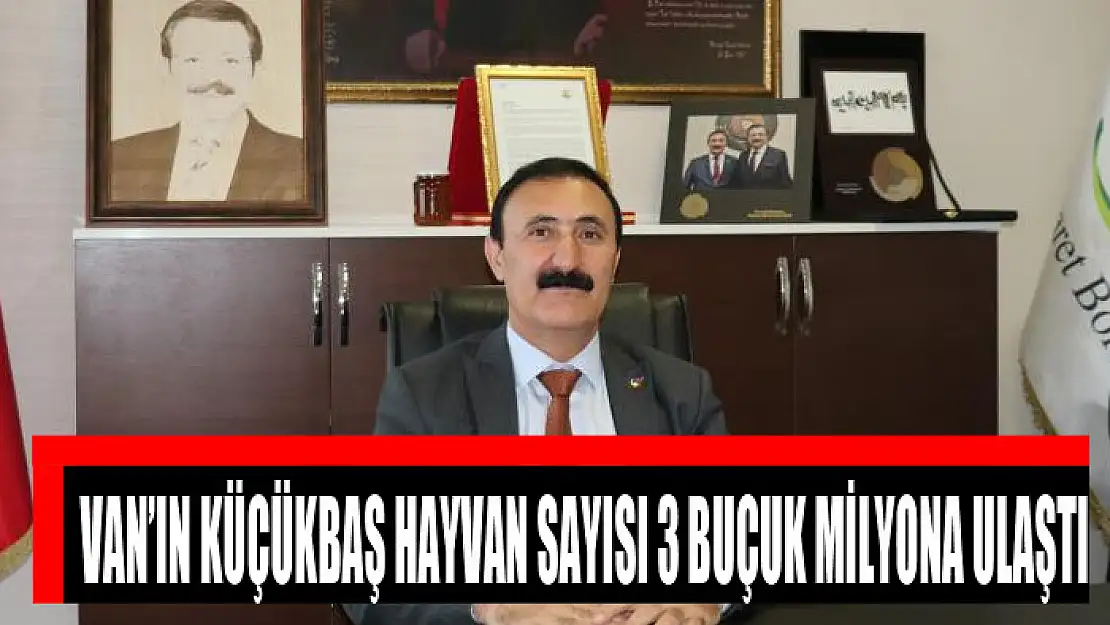 VAN'IN KÜÇÜKBAŞ HAYVAN SAYISI 3 BUÇUK MİLYONA ULAŞTI