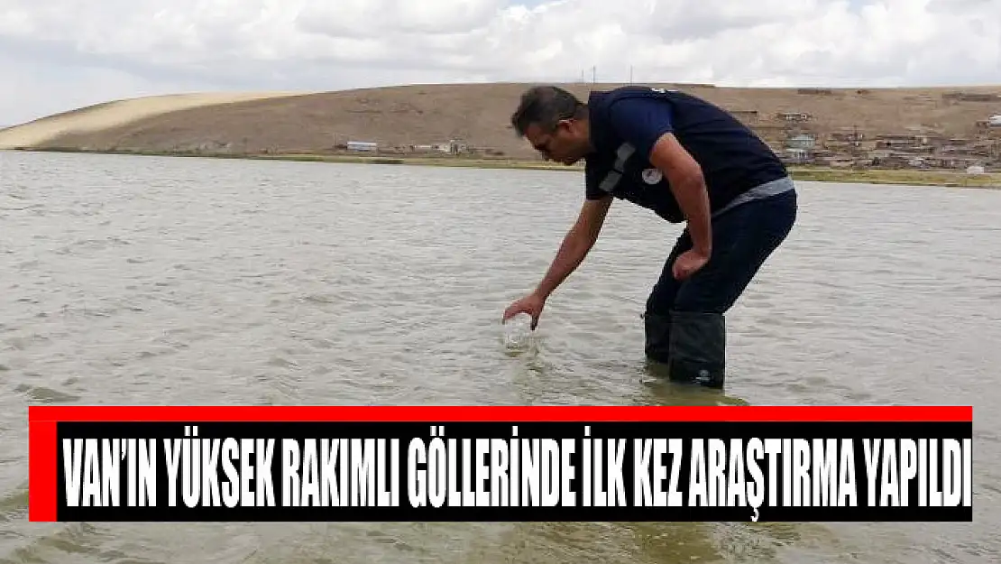 Van'ın yüksek rakımlı göllerinde ilk kez araştırma yapıldı