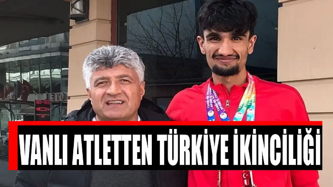 Vanlı atletten Türkiye ikinciliği