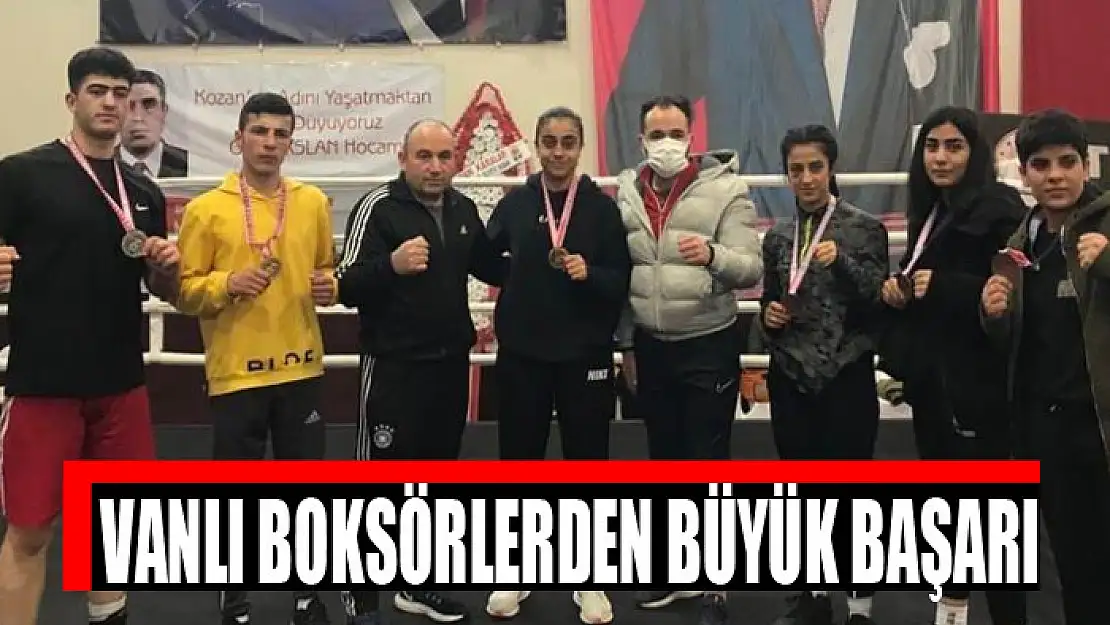 Vanlı boksörlerden büyük başarı