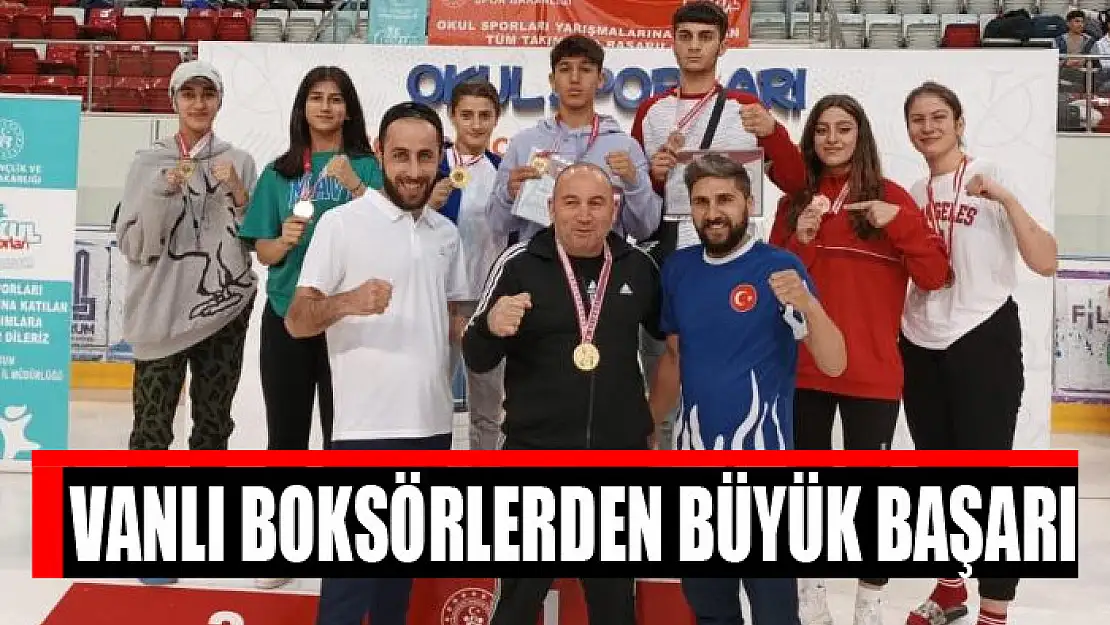 Vanlı boksörlerden büyük başarı