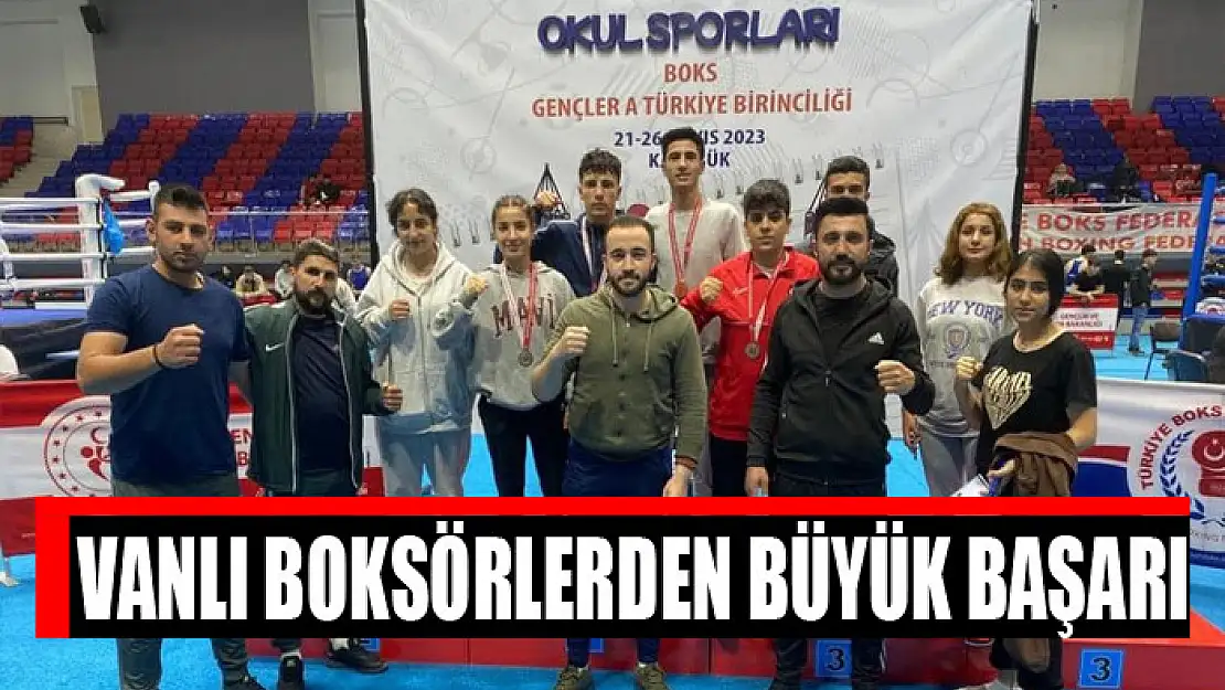 Vanlı boksörlerden büyük başarı