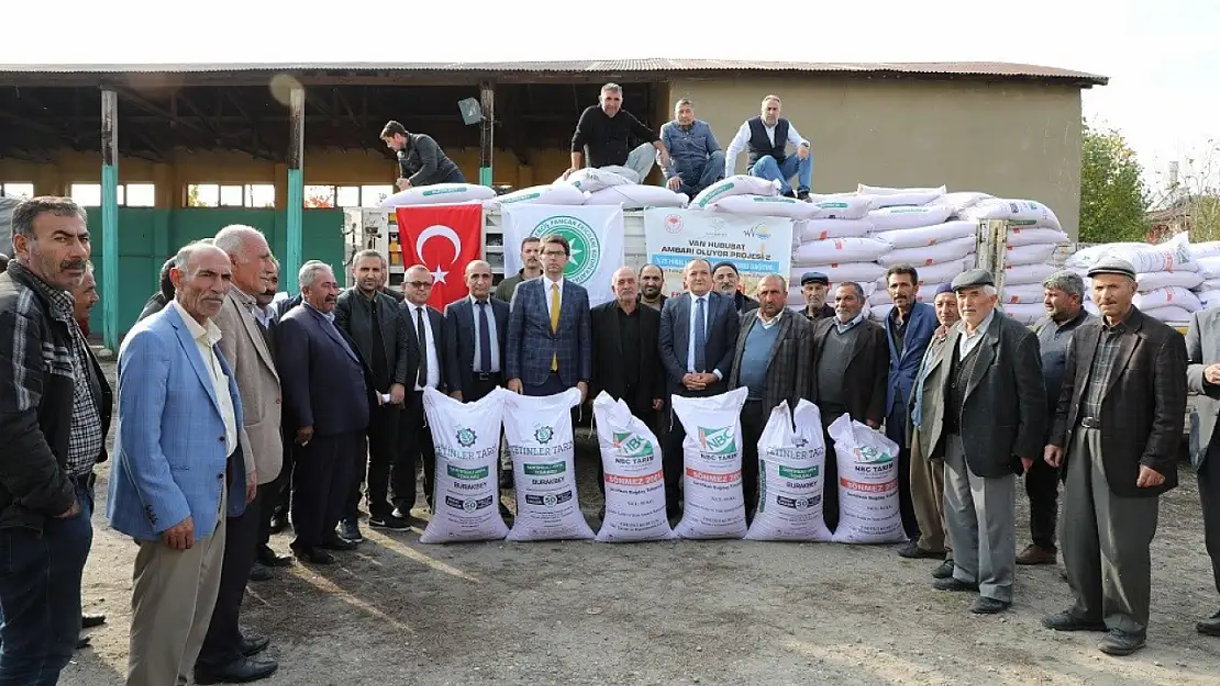 Vanlı çiftçilere buğday ve arpa tohumu desteği