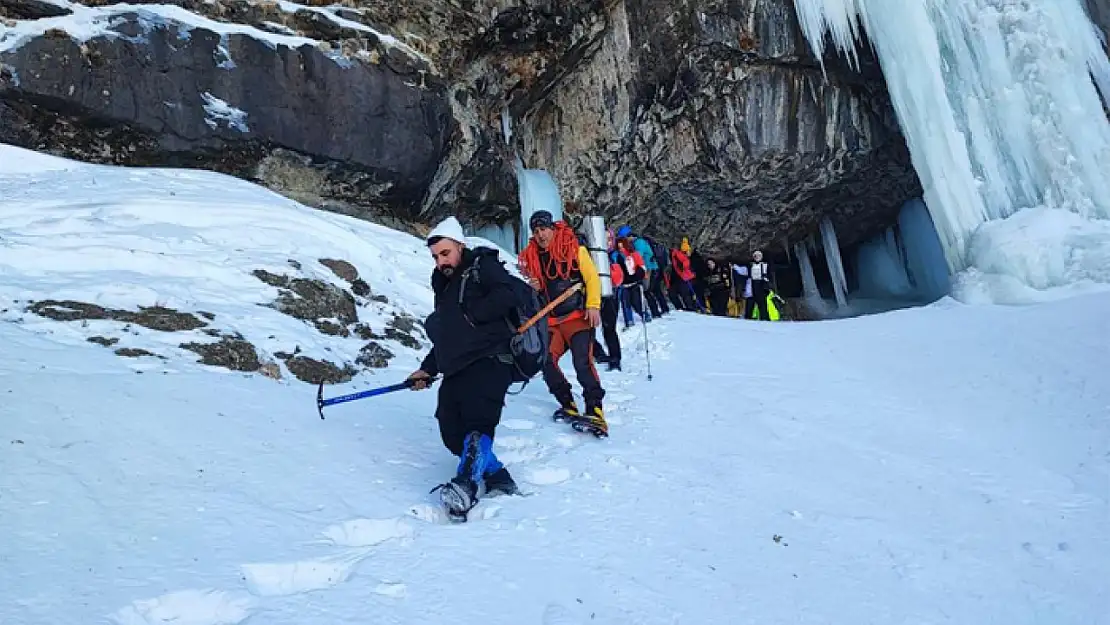 Vanlı dağcılar Erek Dağı'na tırmandı