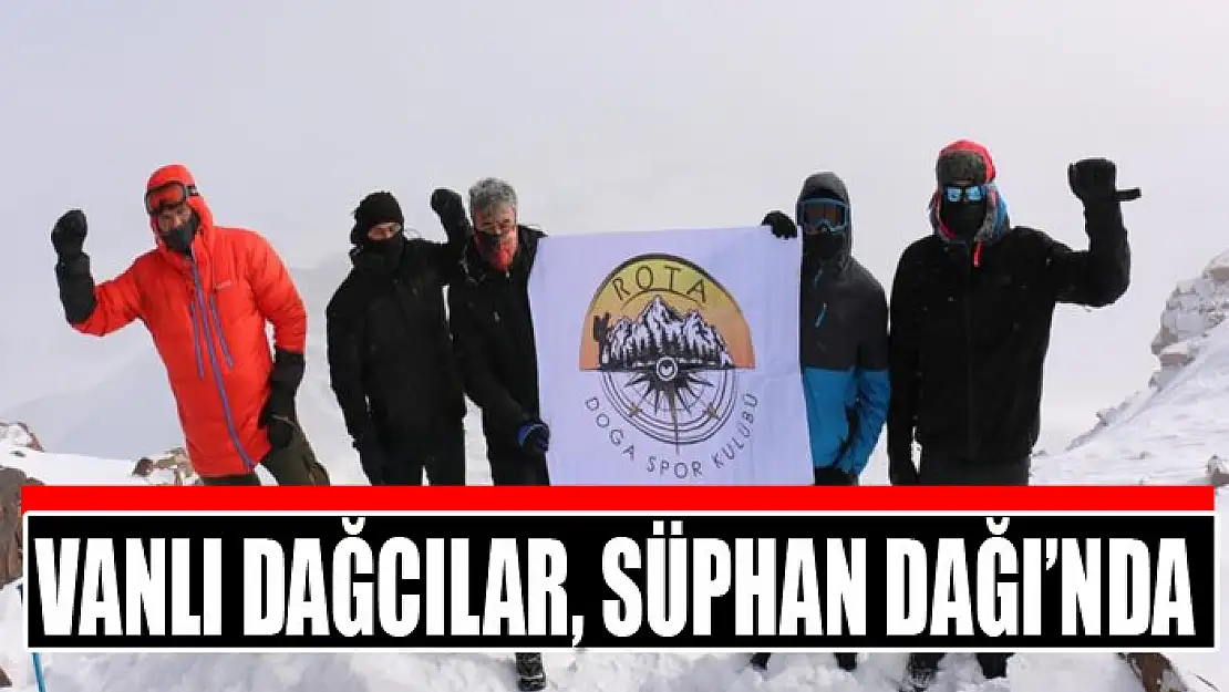 Vanlı dağcılar, Süphan Dağı'nda