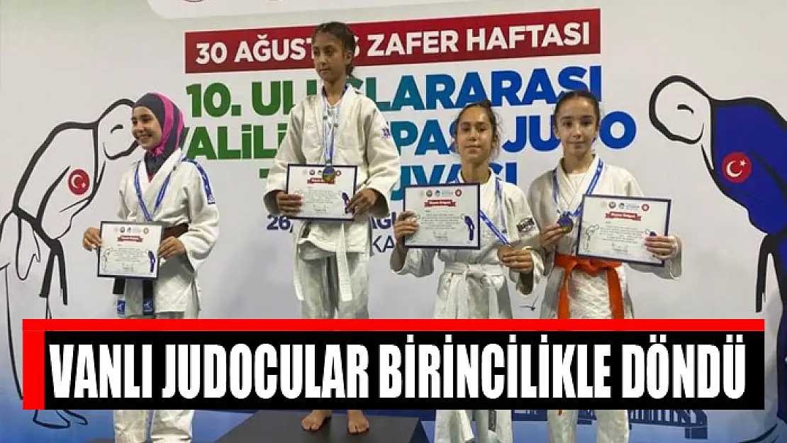 Vanlı judocular birincilikle döndü