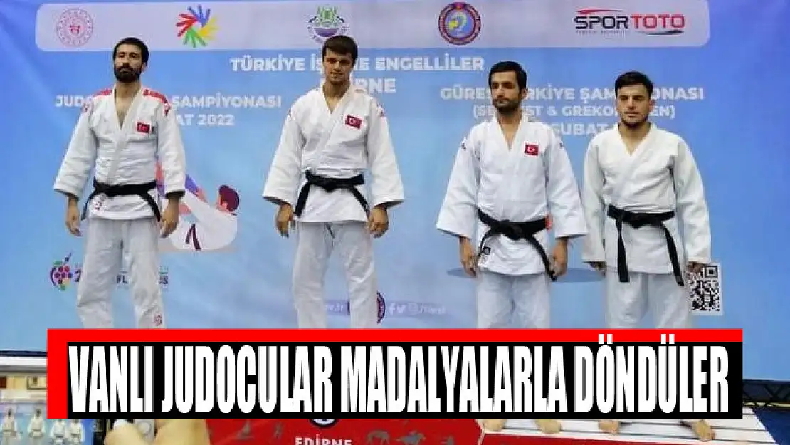 Vanlı judocular madalyalarla döndüler