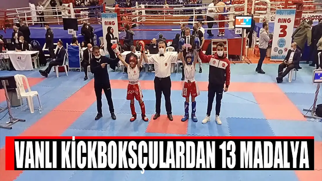 VANLI KİCKBOKSÇULARDAN 13 MADALYA