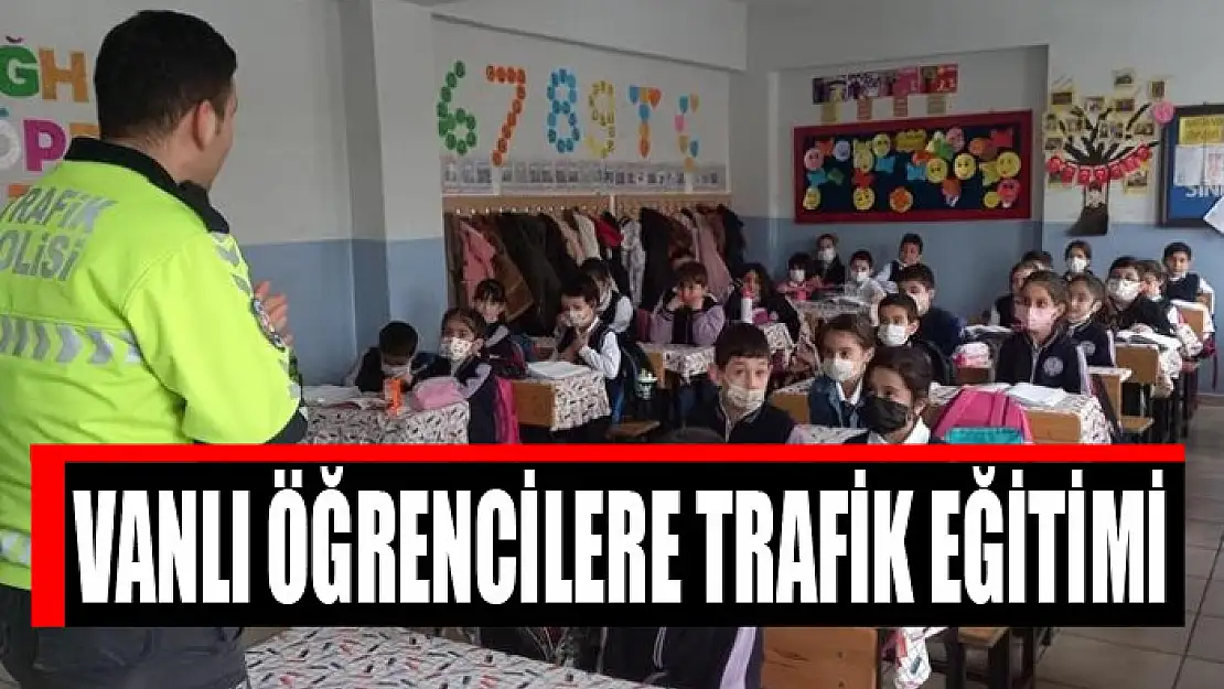 Vanlı öğrencilere trafik eğitimi