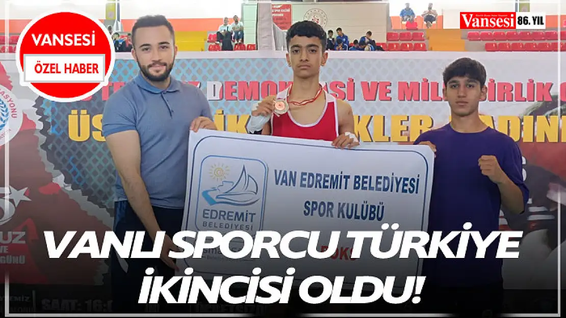 Vanlı Sporcu Türkiye İkincisi Oldu!