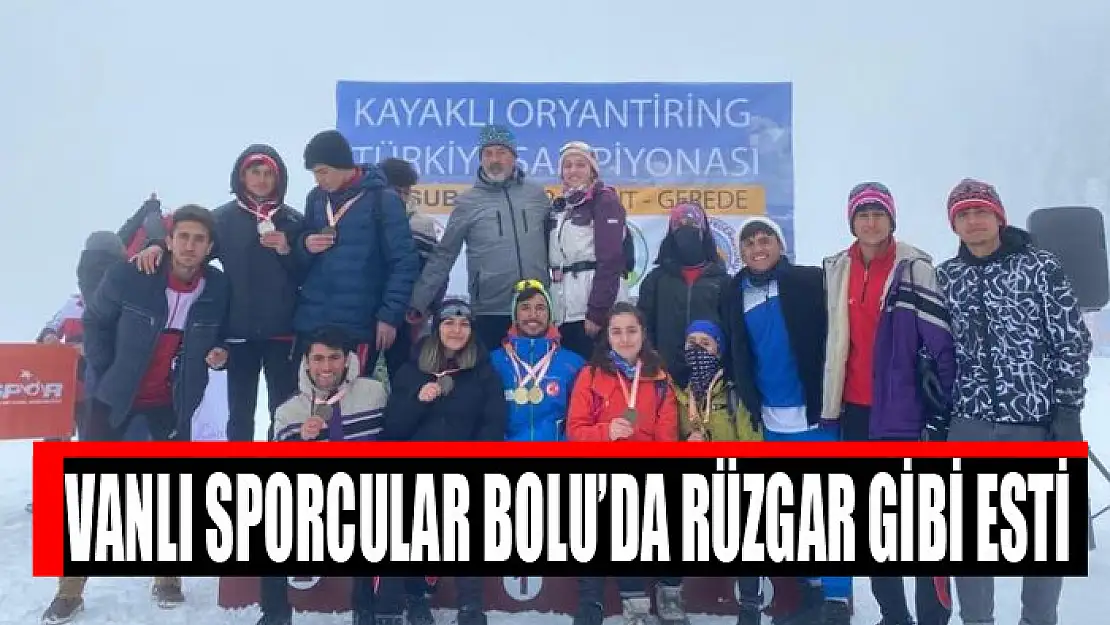 Vanlı sporcular Bolu'da rüzgar gibi esti