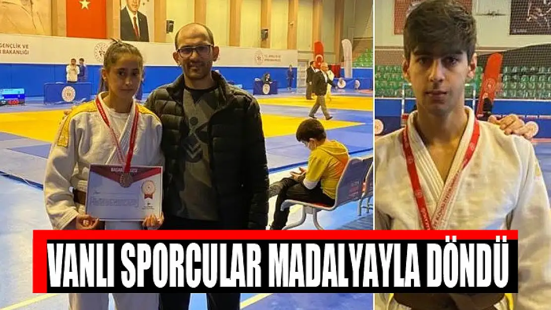 Vanlı sporcular madalyayla döndü