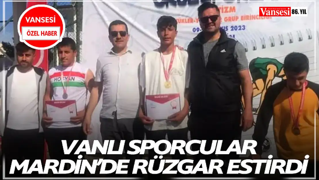 Vanlı sporcular Mardin'de rüzgar estirdi