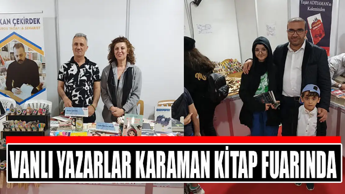 Vanlı yazarlar Karaman Kitap fuarında