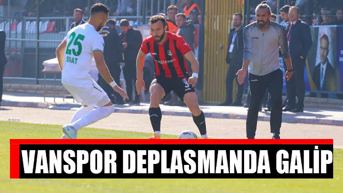 Vanspor deplasmanda galip