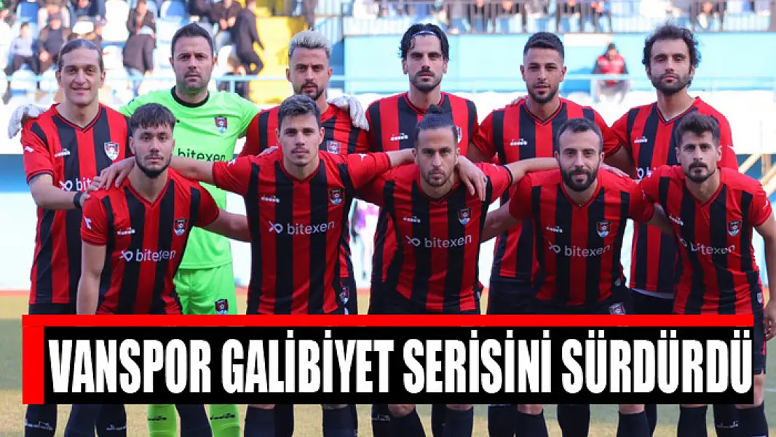 Vanspor galibiyet serisini sürdürdü