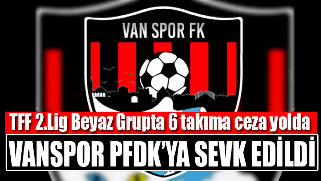 Vanspor PFDK'ya sevk edildi