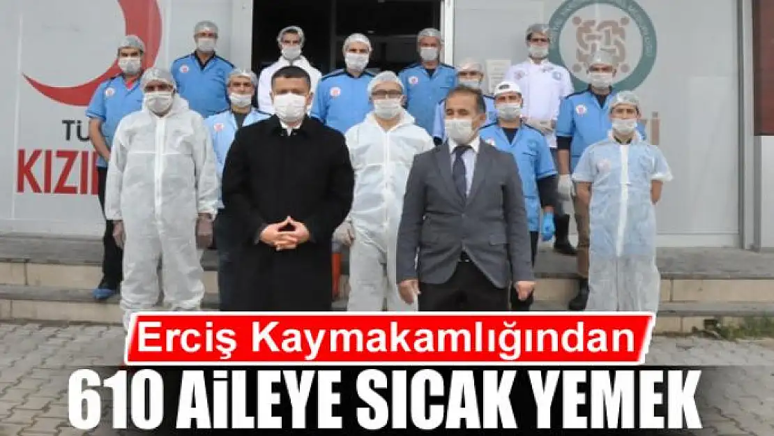 Erciş Kaymakamlığından 610 aileye sıcak yemek