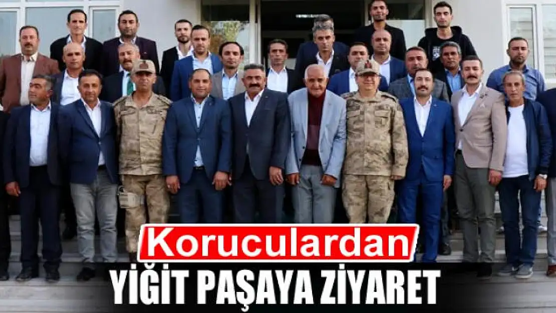 Koruculardan Yiğit paşaya ziyaret