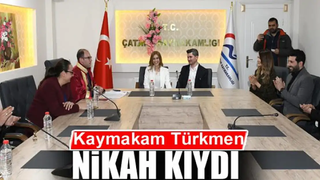 Kaymakam ve Başkan Vekili Türkmen nikâh kıydı