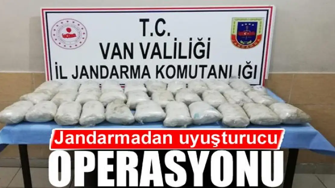 Jandarmadan uyuşturucu operasyonu