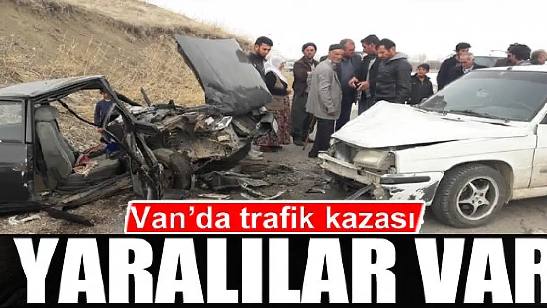 Van'da trafik kazası, yaralılar var