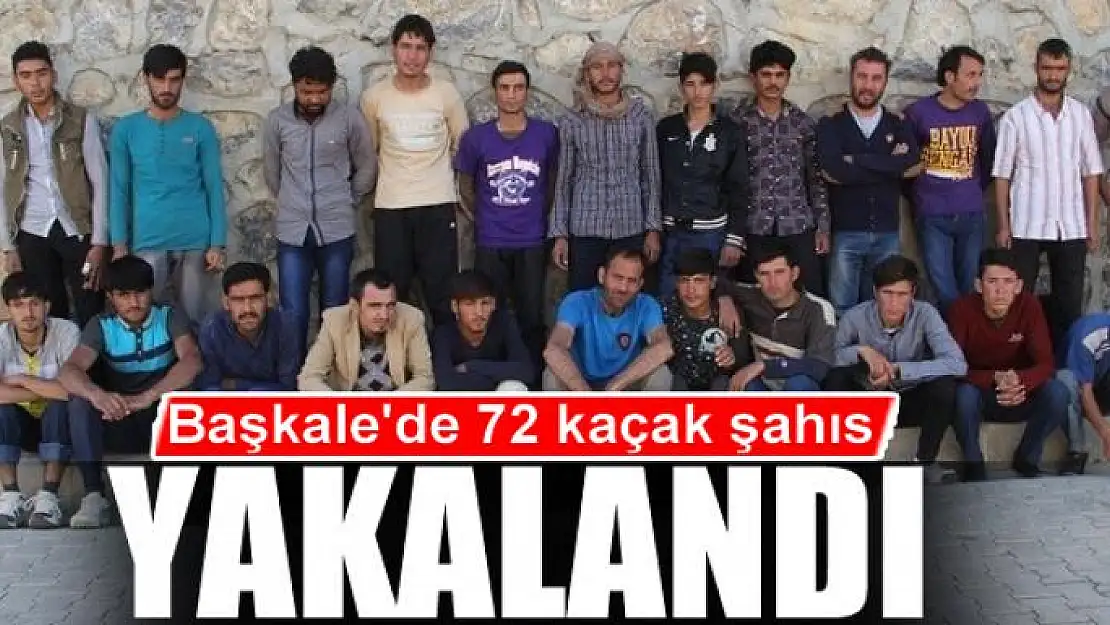 Başkale'de 72 kaçak göçmen yakalandı