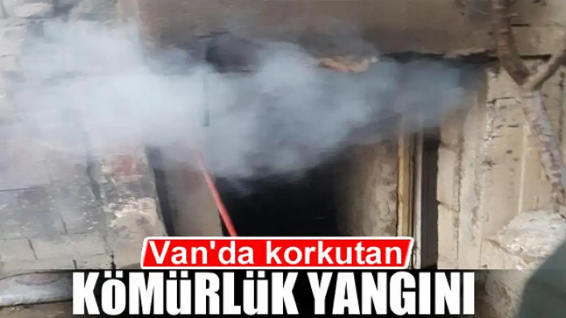 Van'da korkutan kömürlük yangını