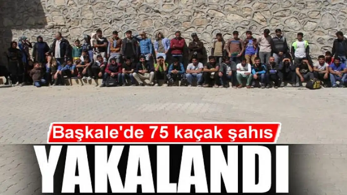 Başkale'de 75 kaçak şahıs yakalandı