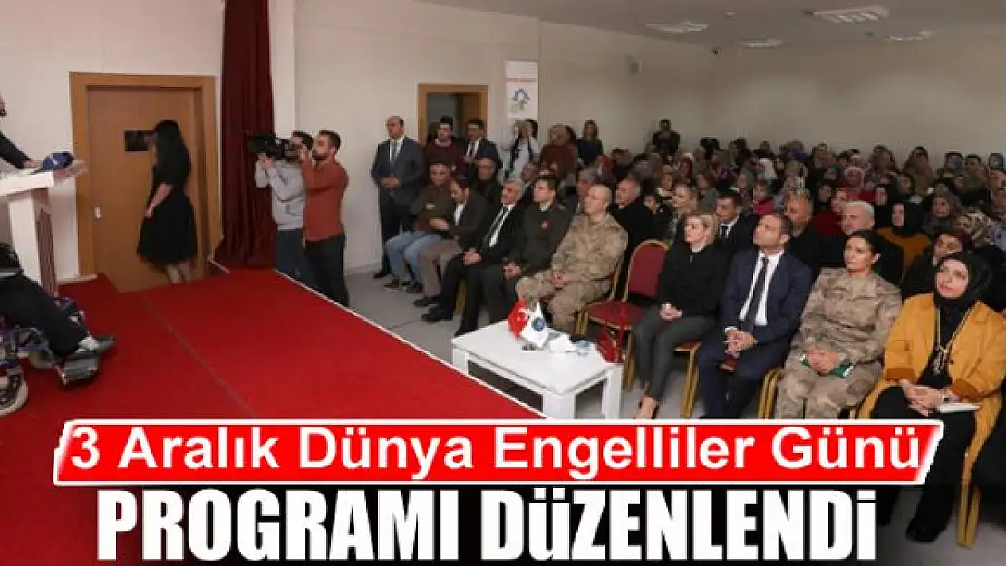 3 Aralık Dünya Engelliler Günü