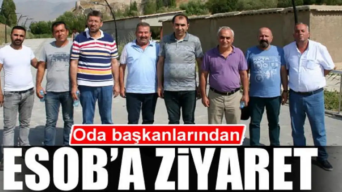 Oda başkanlarından ESOB'a ziyaret