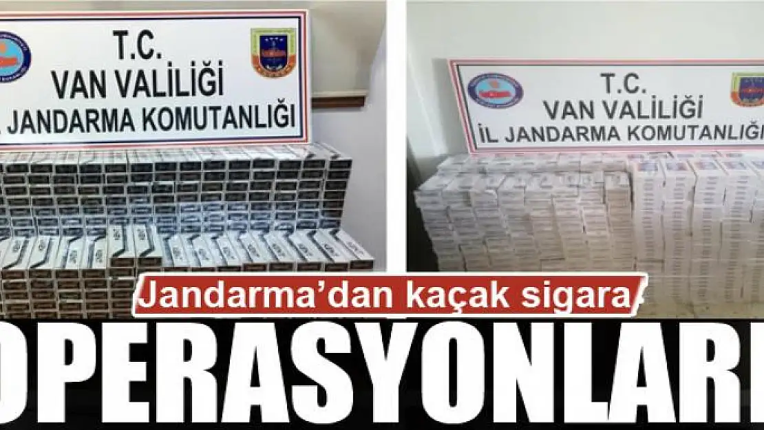 Jandarma'dan kaçak sigara operasyonları