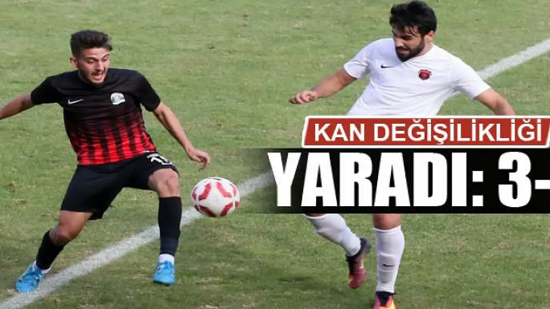 KAN DEĞİŞİLİKLİĞİ YARADI: 3-1