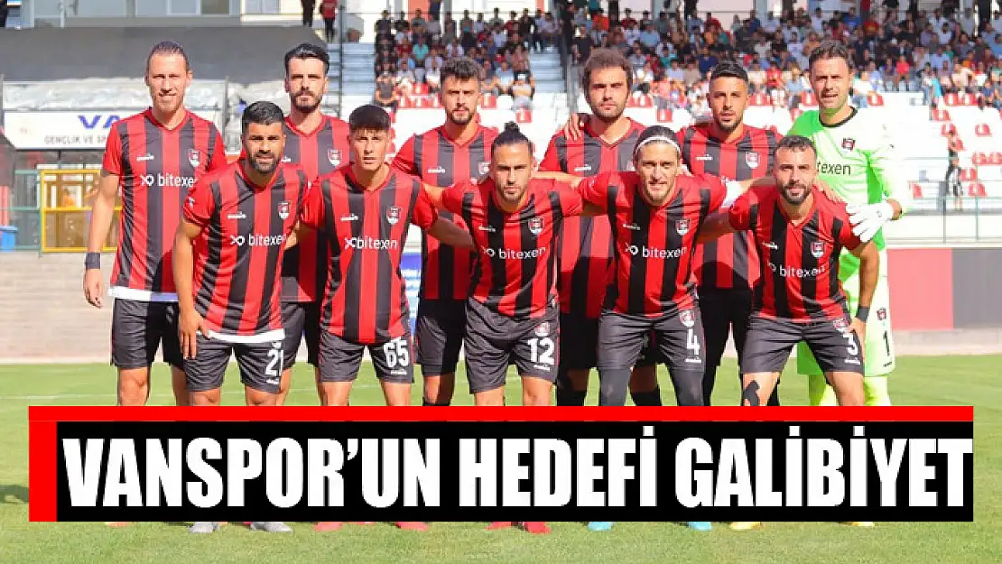 Vanspor'un hedefi galibiyet