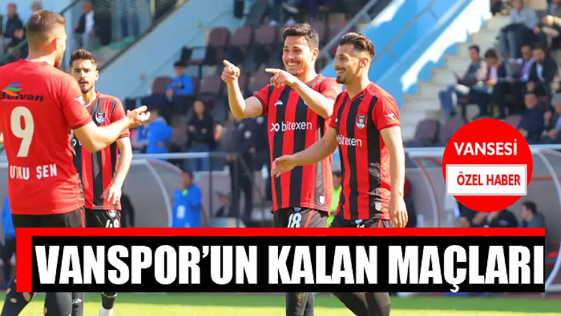 Vanspor'un kalan maçları