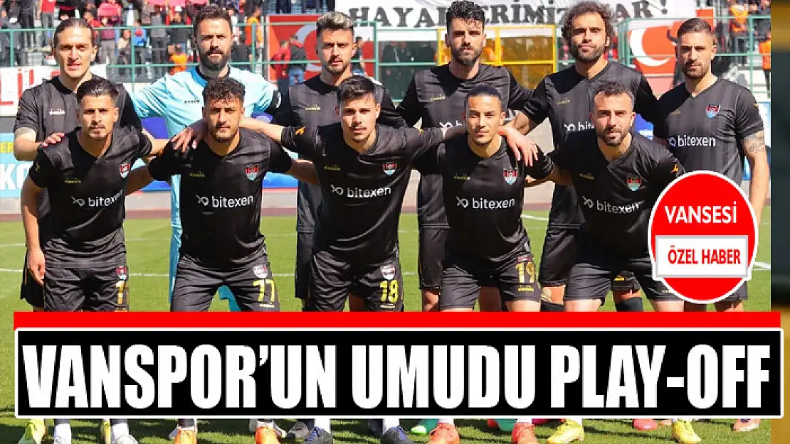 Vanspor'un umudu play-off