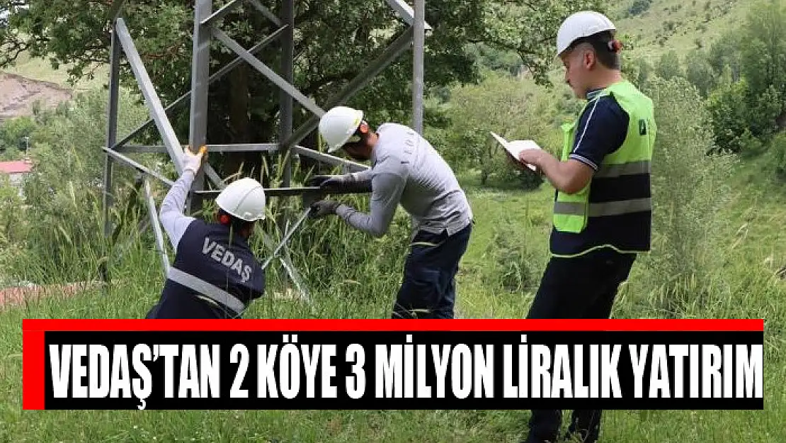 VEDAŞ'tan 2 köye 3 milyon liralık yatırım