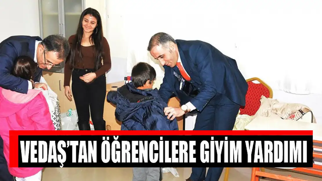 VEDAŞ'tan öğrencilere giyim yardımı