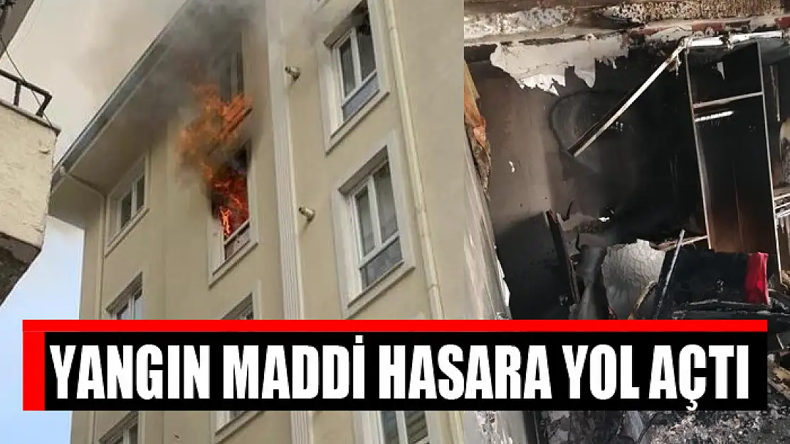 Yangın maddi hasara yol açtı