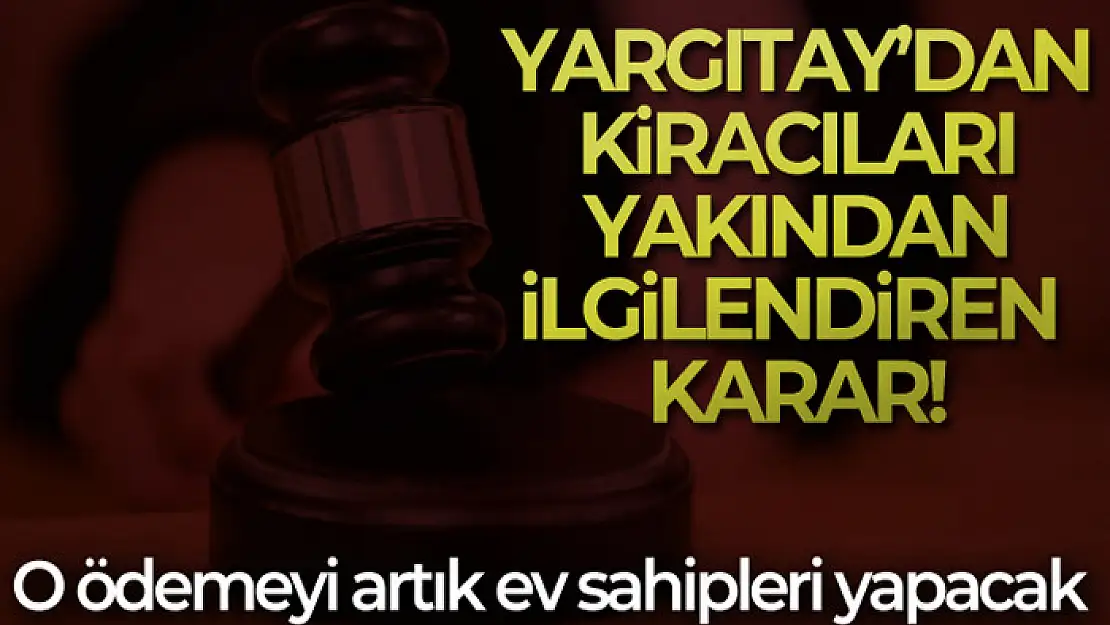 Yargıtay'dan su sızıntısı kararı