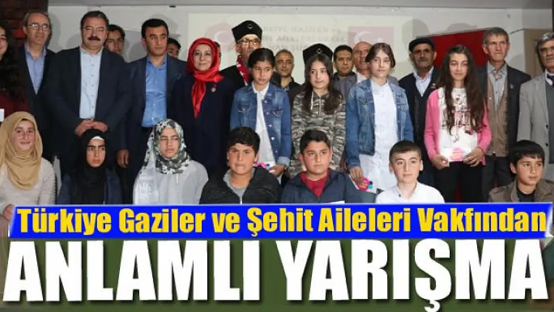 Türkiye Gaziler ve Şehit Aileleri Vakfı Van Şubesinden anlamlı yarışma